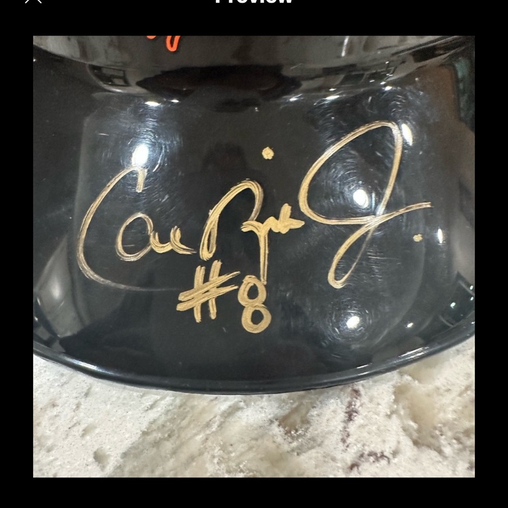 Cal Ripken Jr Signed Baltimore Orioles Helmet autographed signed